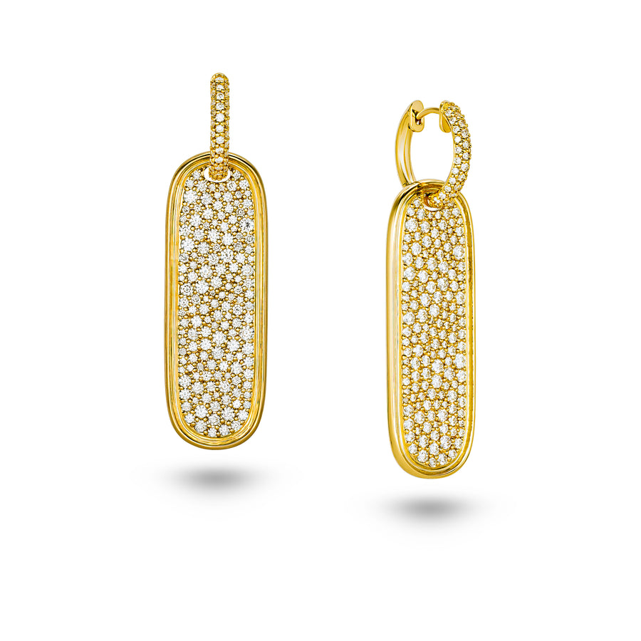 Amrita Long tag Full Diamond Earrings