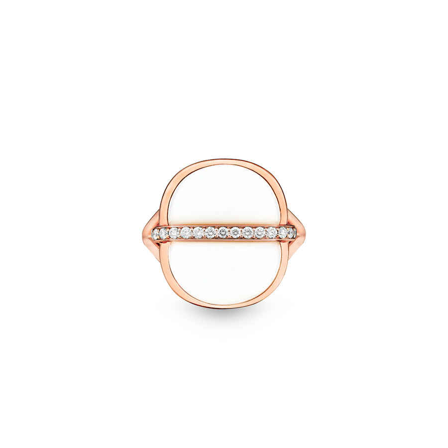 Small Round Rings Amrita Small Round Ring in White Ceramic – MARCELINE PARIS