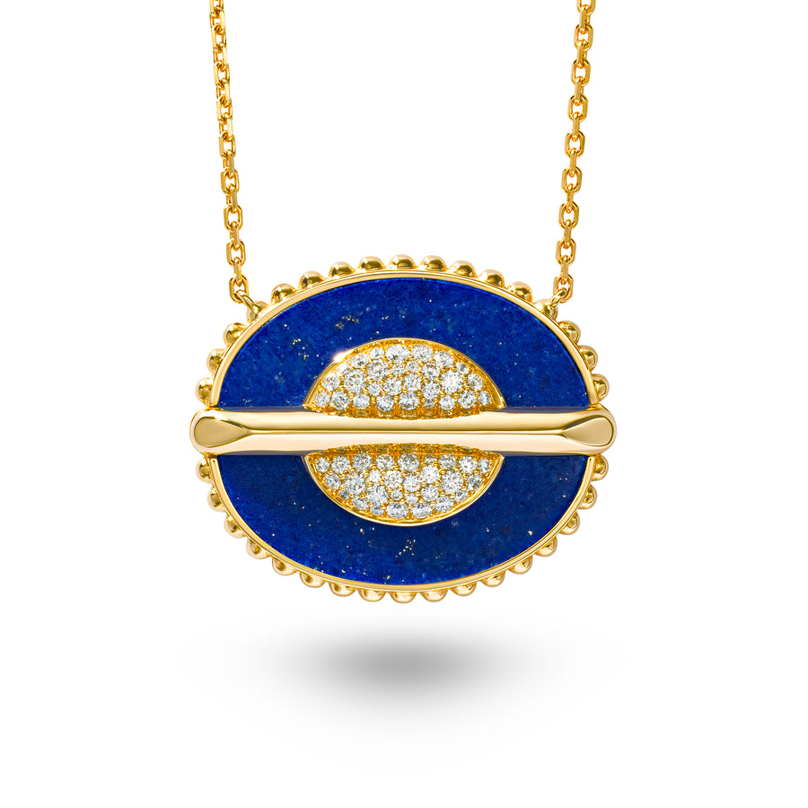 As Above So Below Necklace in Lapis Lazuli