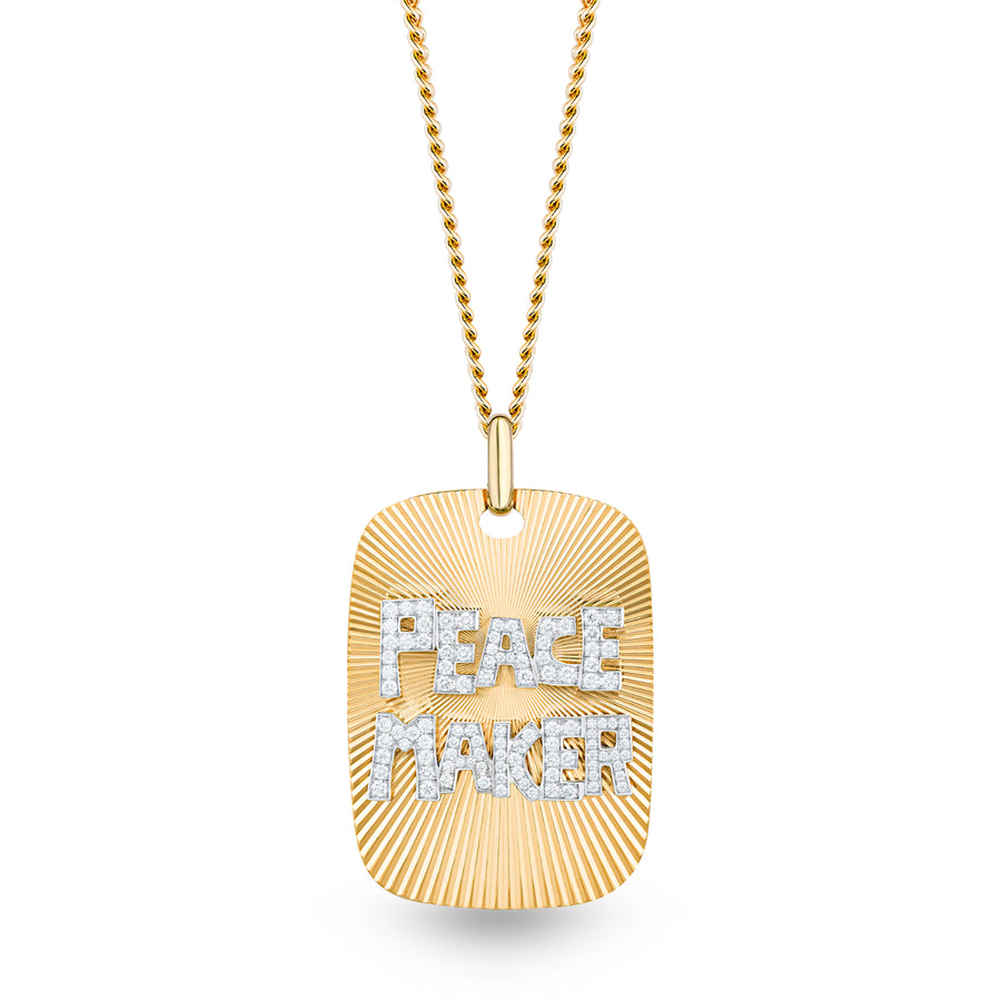 Diamond Peace Maker Necklace