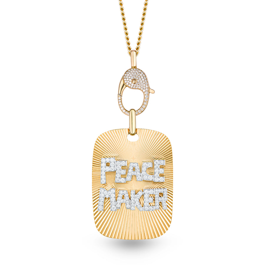 Diamond Peace Maker Necklace