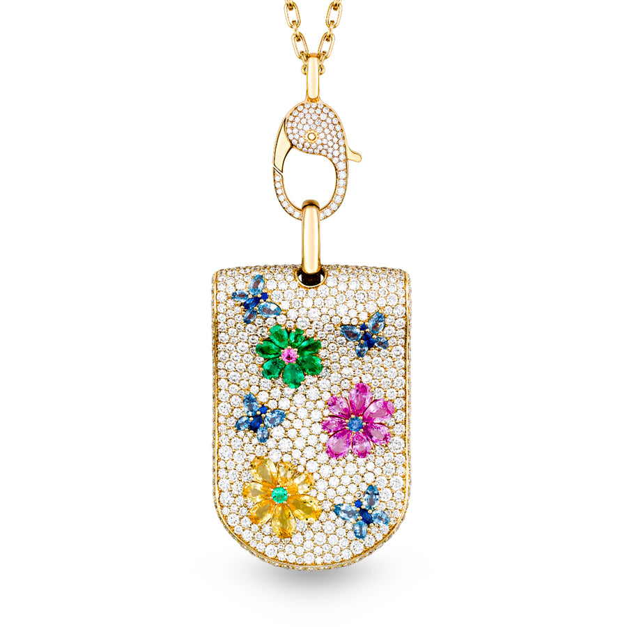 Eden Diamond Tag Necklace