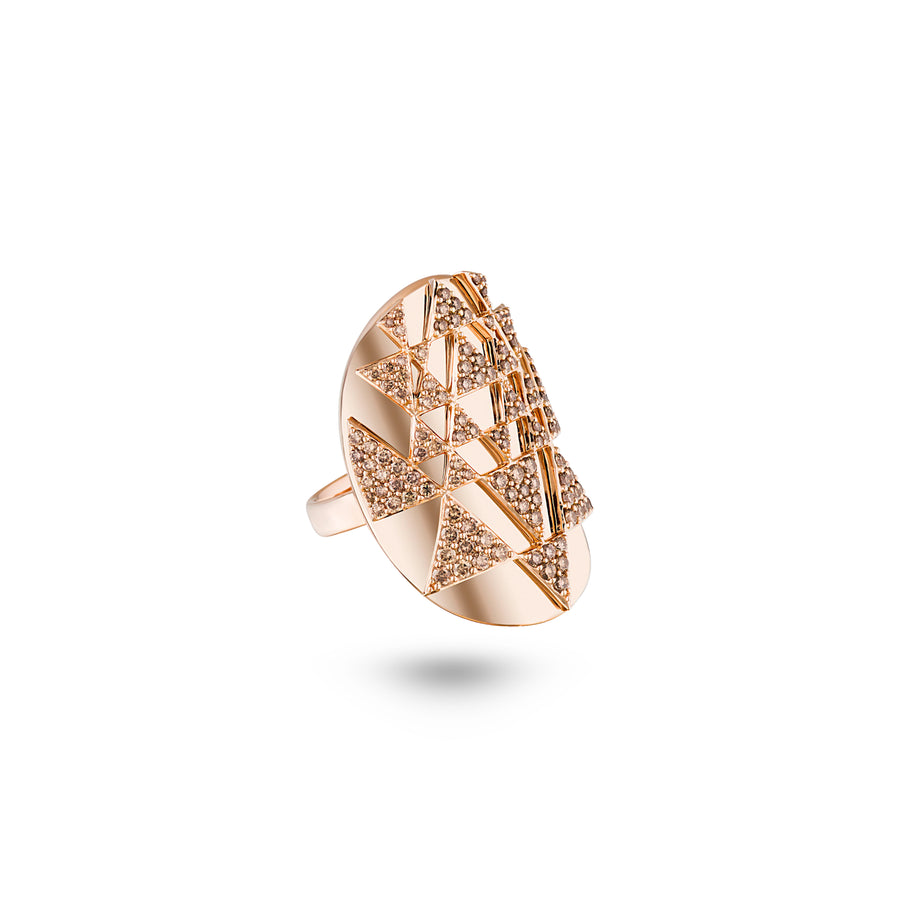 Full Diamond Sacred Yantra Ring