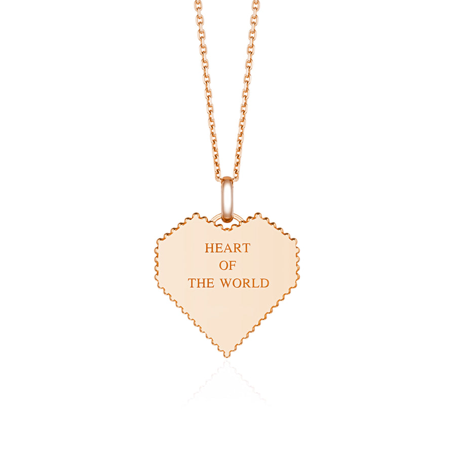 Large Heart of the World Necklace