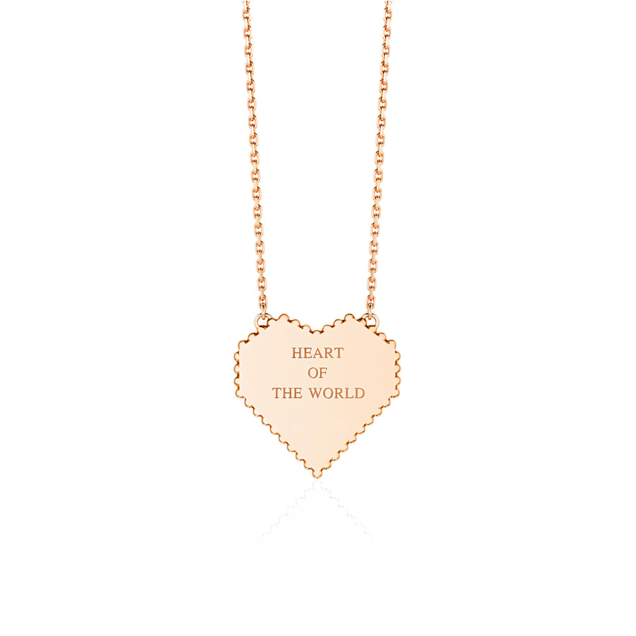 Medium Heart of the World Necklace