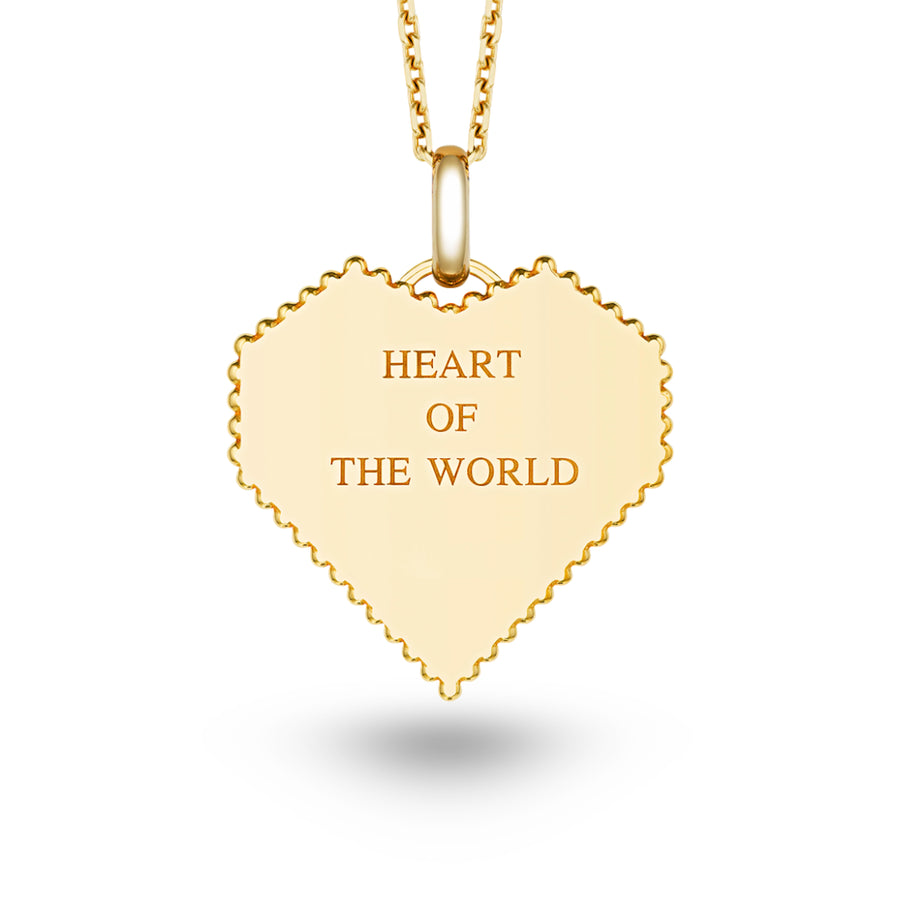 Large Heart of the World Necklace