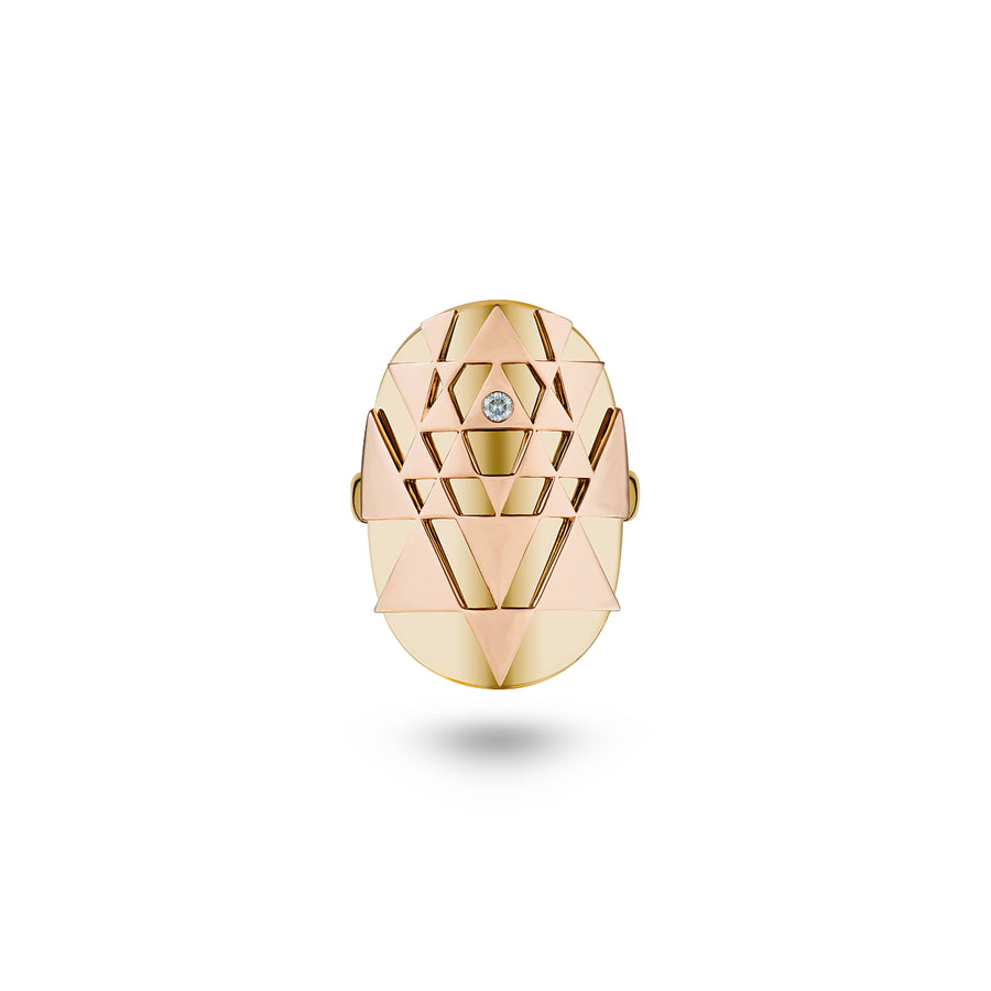 Sacred Yantra Ring with Bindu