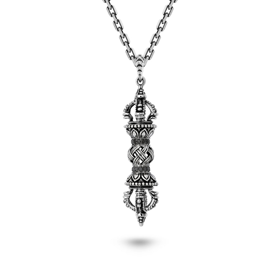 Silver Dorje Necklace