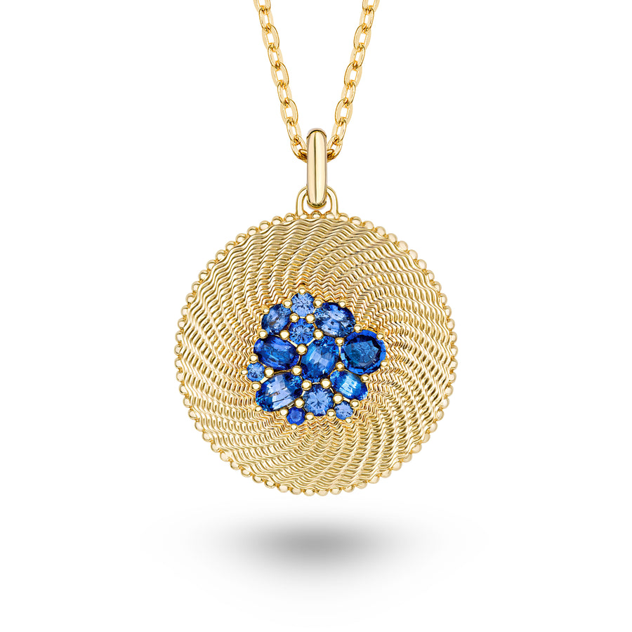 Taygeta Blue Sapphire Necklace