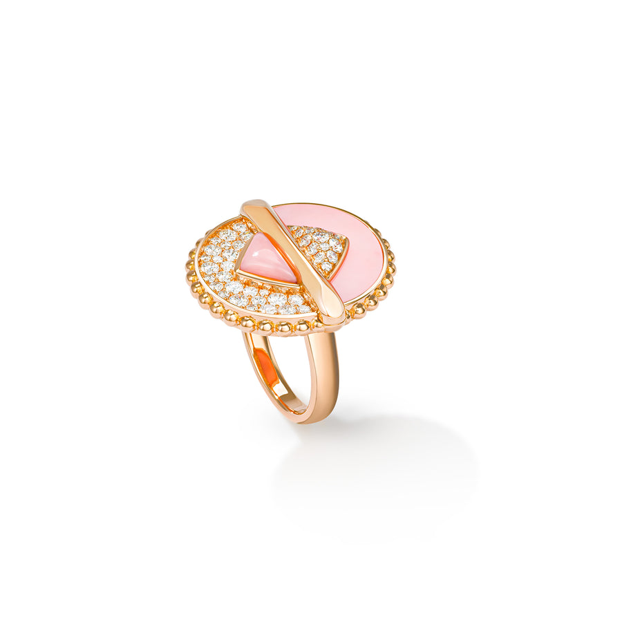 Vice Versa Ring in Pink Opal