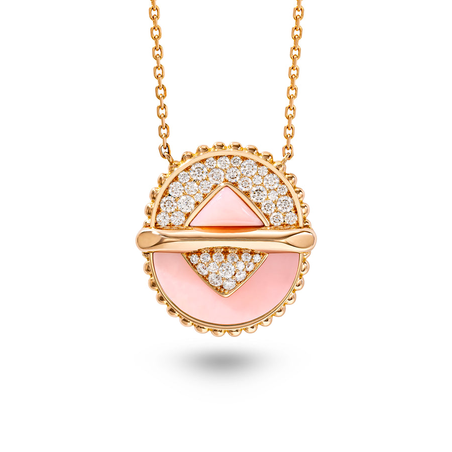 Vice Versa Necklace in Pink Opal