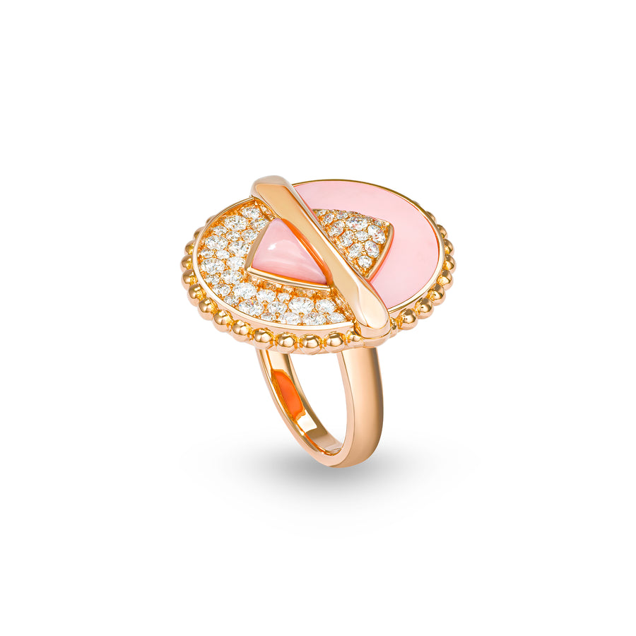 Vice Versa Ring in Pink Opal