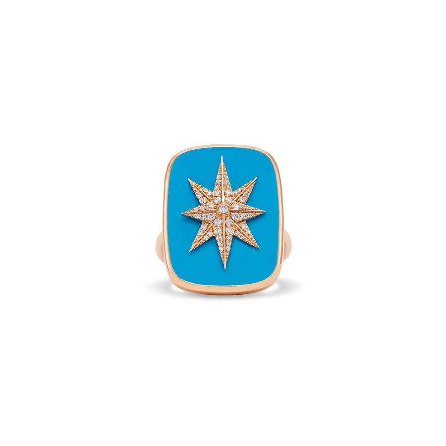 A Star Is Born Ring with Turquoise