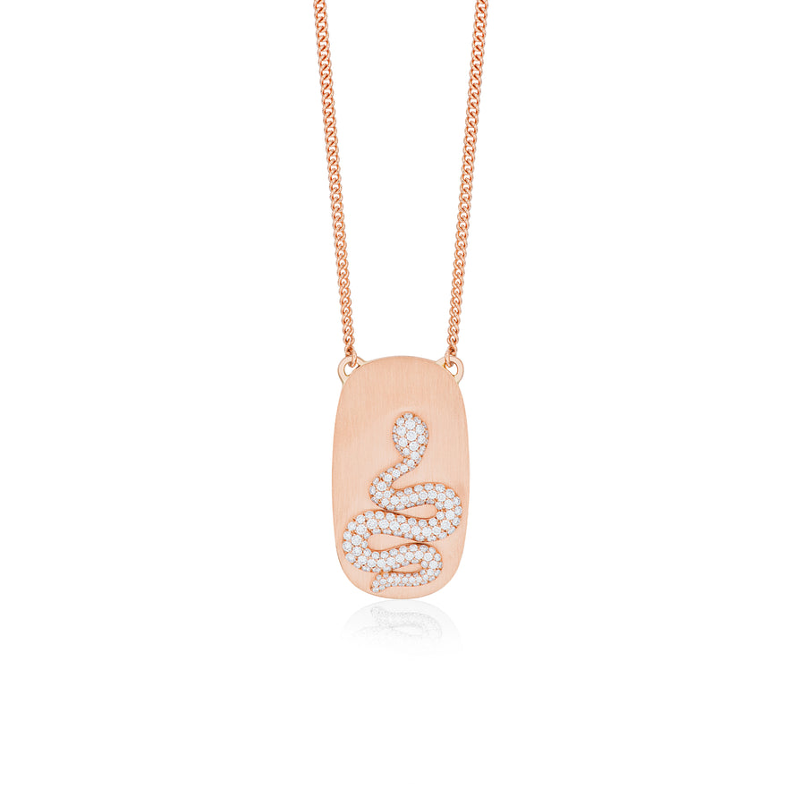 Diamonds Ascension Necklace in Pink Gold Cosmic Truth 