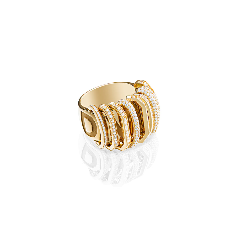 Divine Whisper Ring in Yellow Gold Whispering Truth 
