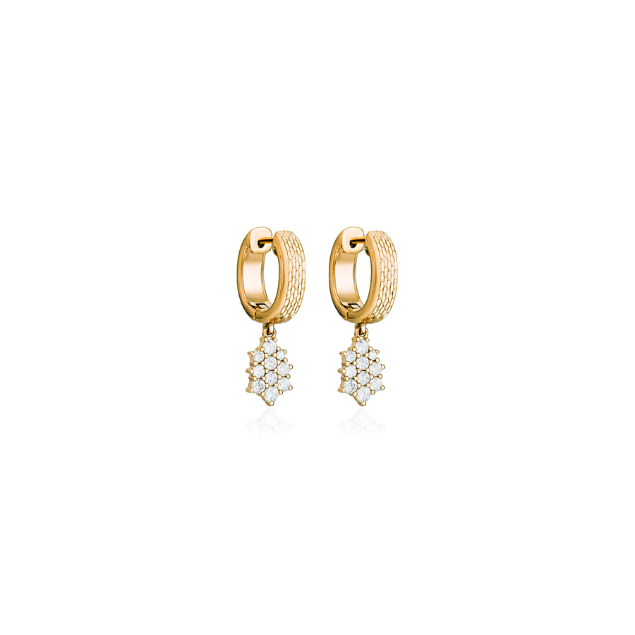 Pleaides Diamond Dangling Earrings